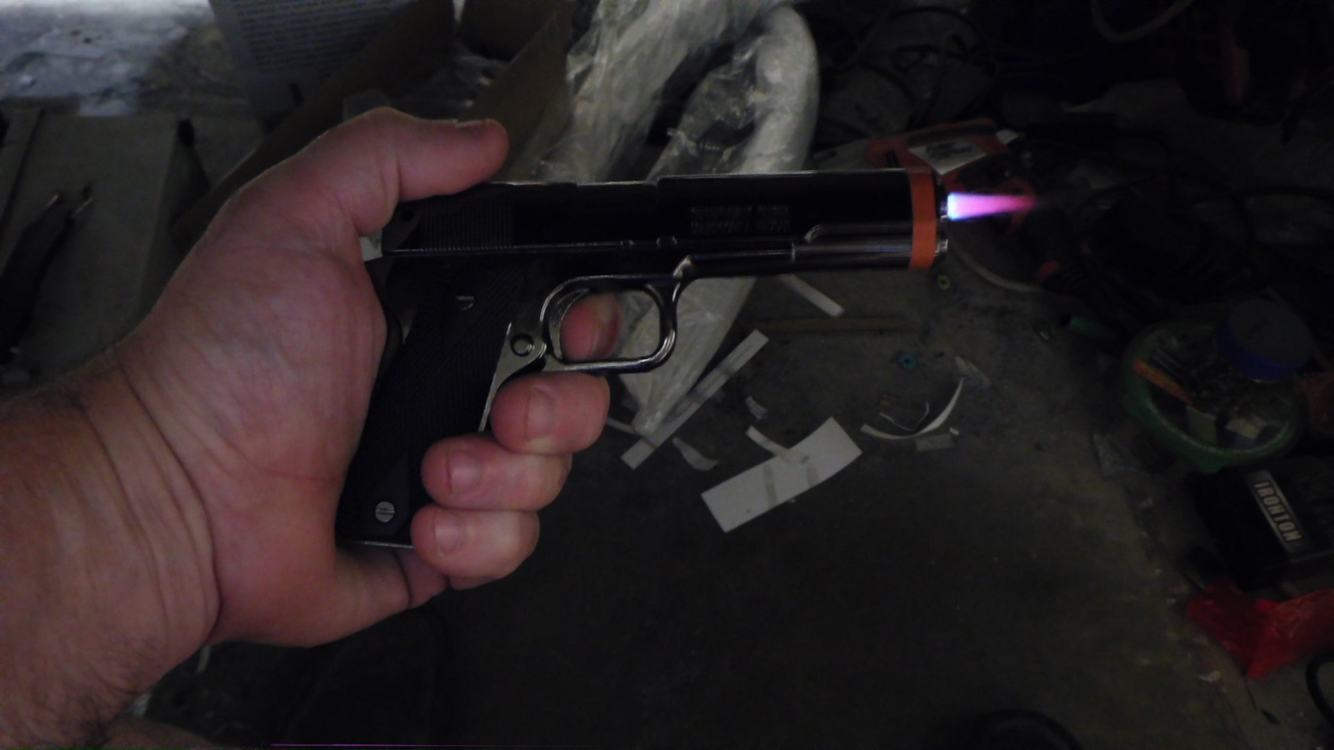 COLT 1911 Gun Shaped Jet Torch Lighter Child Resistant USA Stocked