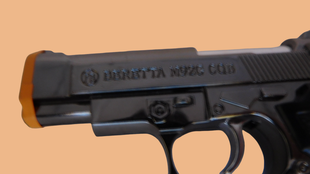 Chrome Beretta M92G CQB Shaped Novelty Pistol Gun Jet Torch Lighter USA Stocked