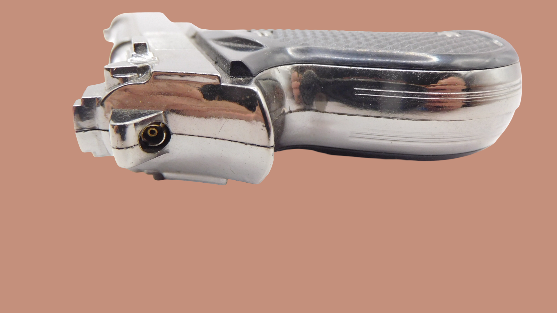 Chrome Beretta M92G CQB Shaped Novelty Pistol Gun Jet Torch Lighter USA Stocked