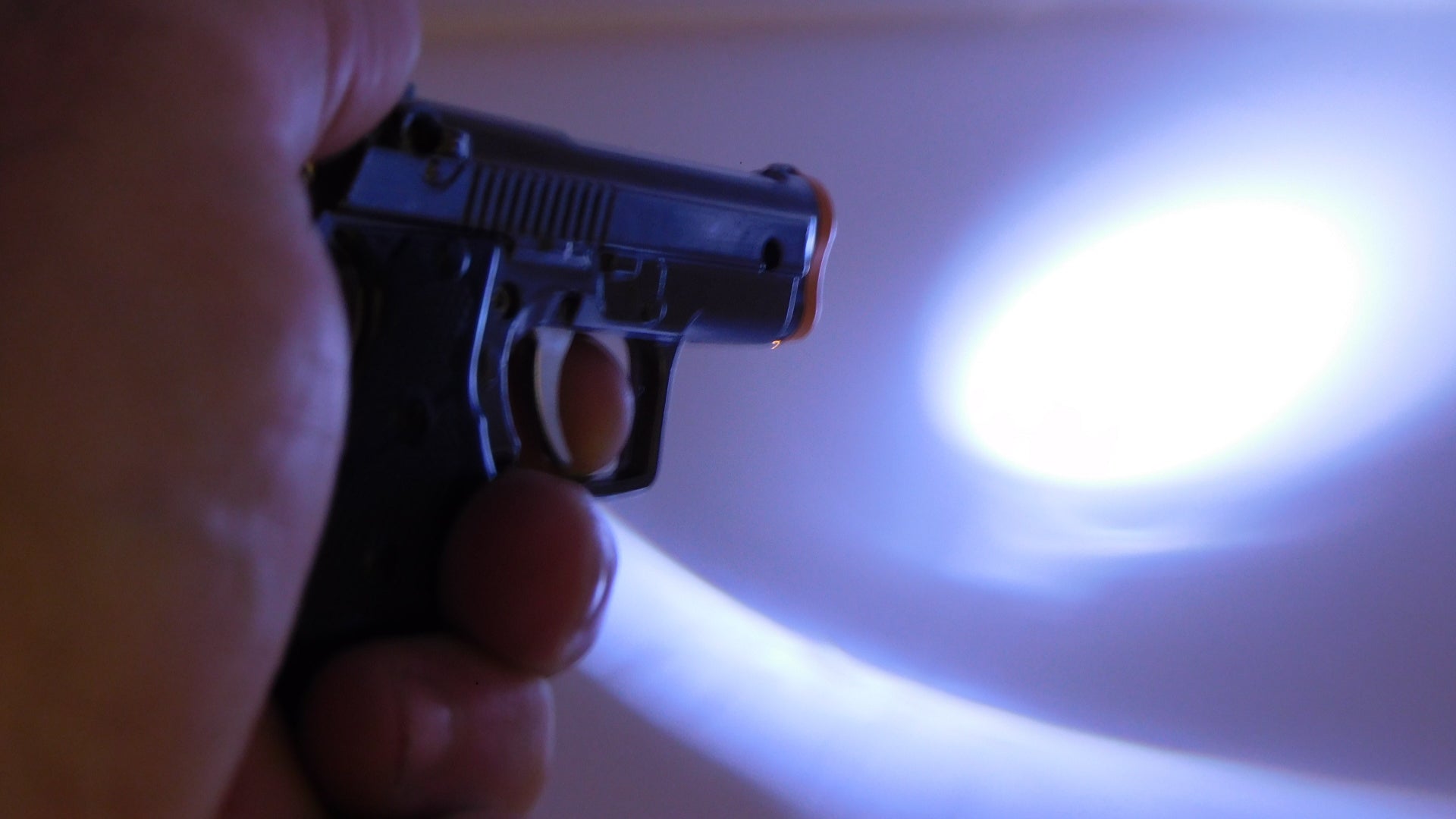 LED Gun Shaped Jet Torch Lighter Flashlight USA Stocked